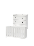 Silver Cross Bromley Cotbed and 3 Drawer Dresser Set, White