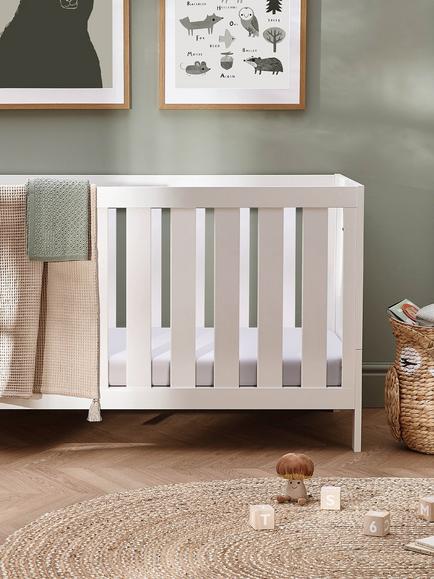 Silver Cross Bromley Cotbed, White - view 2, White