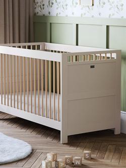 Silver Cross Seville Cotbed, Cashmere/Oak - view 2, Cashmere/Oak