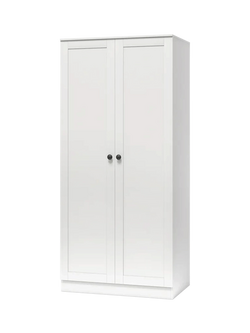 Silver Cross Bromley Double Wardrobe, White - view 2, White