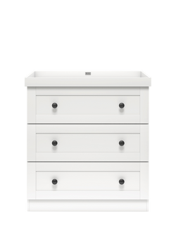 Silver Cross Bromley Changing Table Dresser, White, White