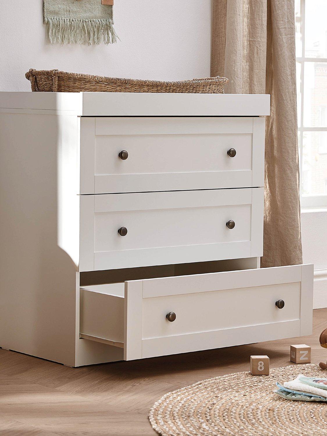 Silver Cross Bromley Changing Table Dresser White