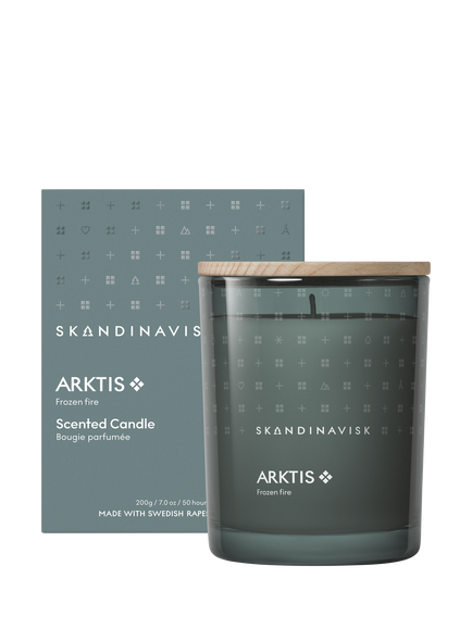 SKANDINAVISK Arktis Scented Candle, 200g, Blue Multi Blue