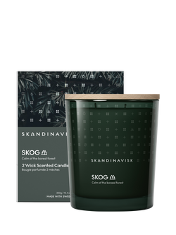 SKANDINAVISK Skog Two Wick Scented Candle, 350g - view 2, Green Multi Green