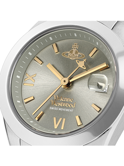Vivienne Westwood VV292GYSG Women's Fenchurch Quartz Bracelet Strap Watch - view 2, Grey