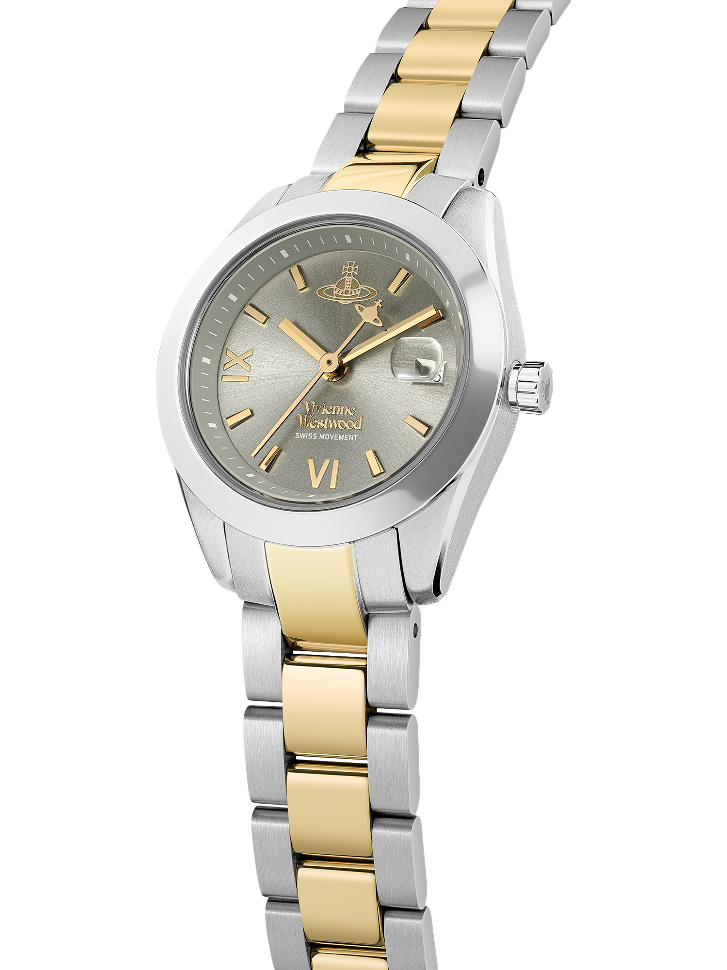 Product image 3 of 6, which shows Vivienne Westwood VV292GYSG Women's Fenchurch Quartz Bracelet Strap Watch, Grey