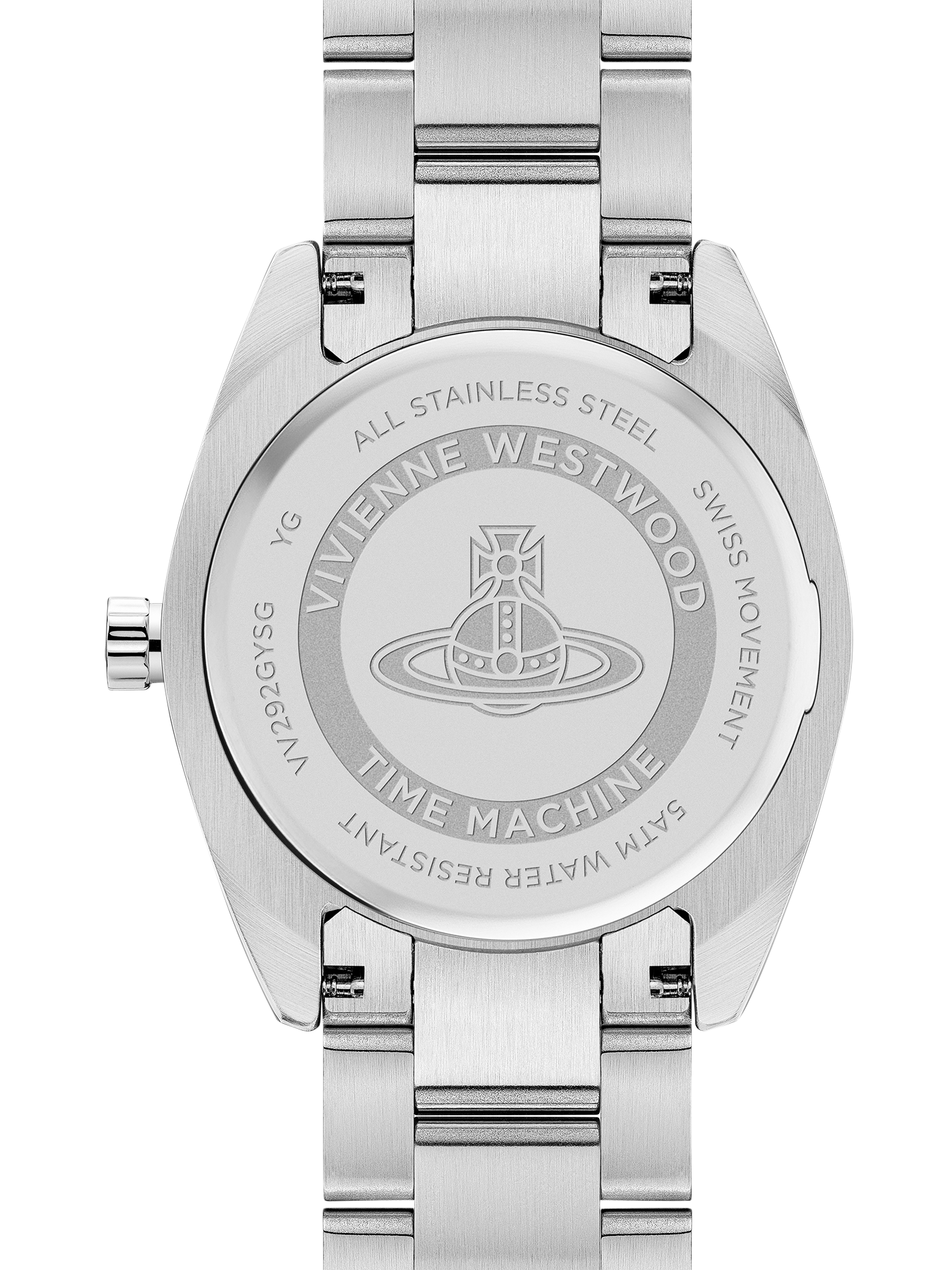 Product image 5 of 6, which shows Vivienne Westwood VV292GYSG Women's Fenchurch Quartz Bracelet Strap Watch, Grey