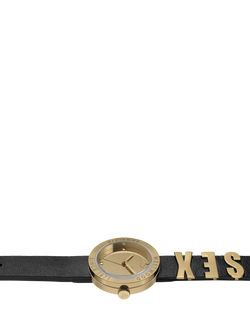 Vivienne Westwood Women's Rebel Vegan Leather Strap Watch - view 2, Gold/Black