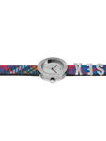 Vivienne Westwood Women's Rebel Vegan Leather Strap Watch, Silver/Multi