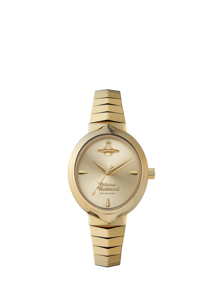 Vivienne Westwood Women's Armour Quartz Stainless Steel Bracelet Strap Watch, Champagne