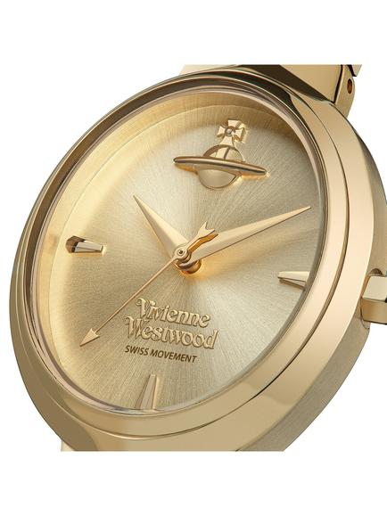 Vivienne Westwood Women's Armour Quartz Stainless Steel Bracelet Strap Watch - view 2, Champagne