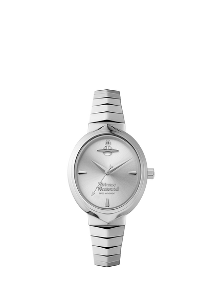 Vivienne Westwood Women's Armour Quartz Stainless Steel Bracelet Strap Watch, Silver