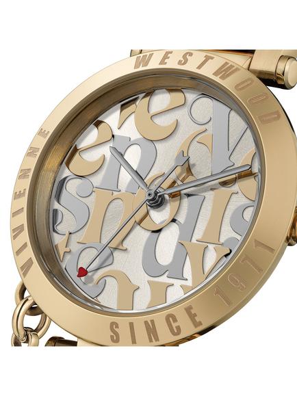 Vivienne Westwood Women's Orb Logomania Quartz Bracelet Strap Watch - view 2, Champagne