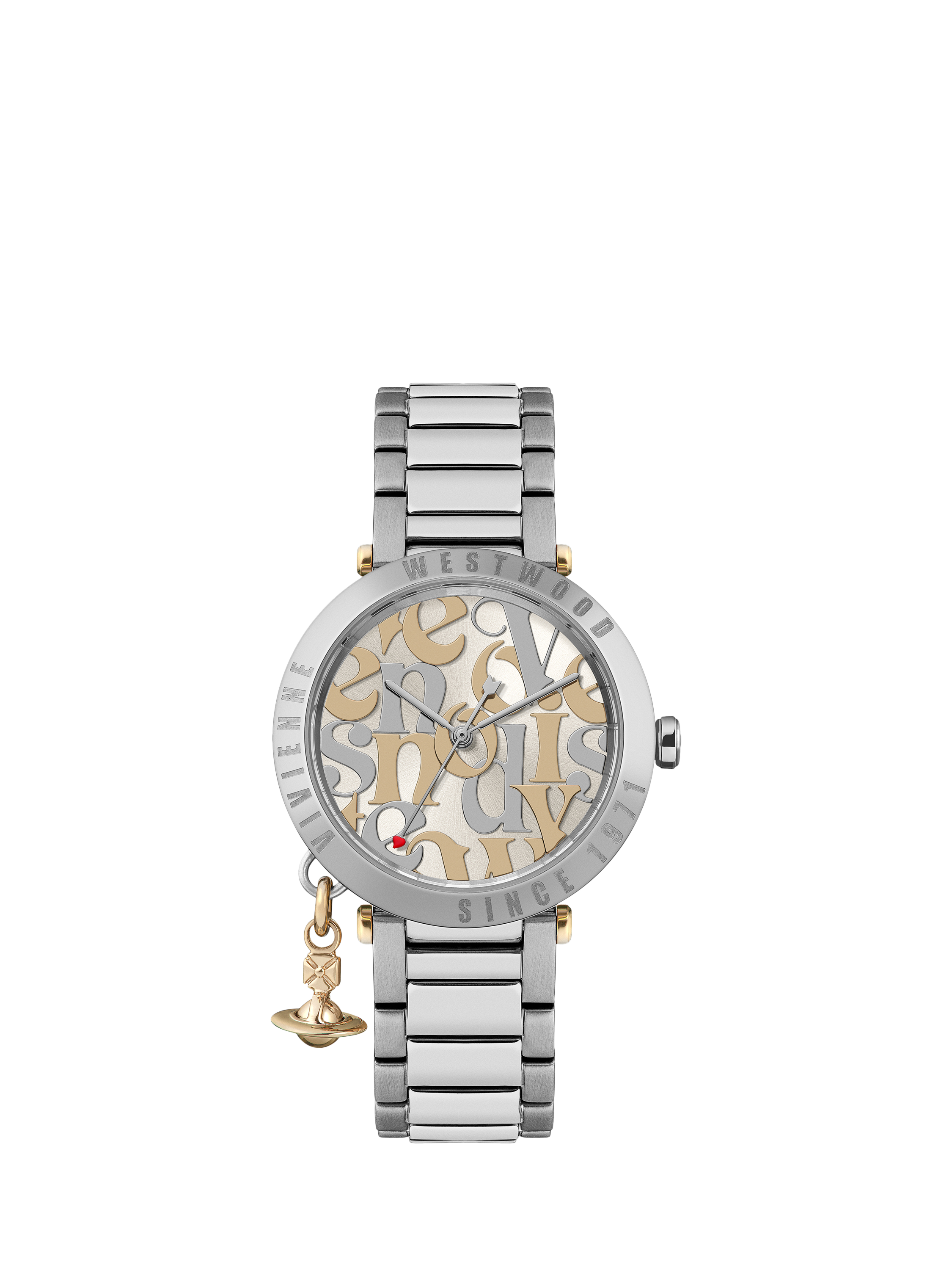 ★Vivienne Westwood★ Orb Logomania Vivienne Westwood Orb Logomania 32mm | Gold | FARFETCH