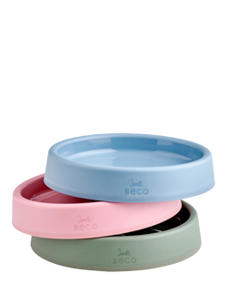 Beco Pets Wide Shallow Cat Bowl - view 2, Blue