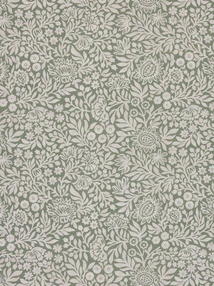 John Lewis Hidcote Print Furnishing Fabric, Myrtle Green