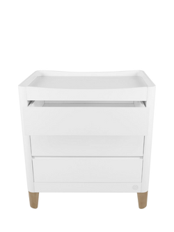Gaia Baby Serena Dresser, White/Natural