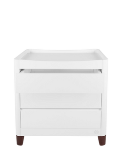 Gaia Baby Serena Dresser, White/Walnut