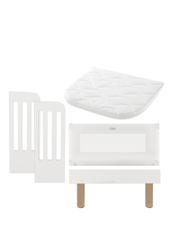 Gaia Baby Serena Crib Adapter Kit, White/Natural