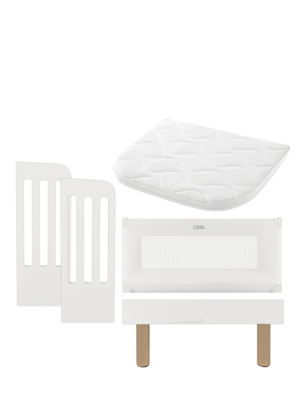 Gaia Baby Serena Crib Adapter Kit, White/Natural