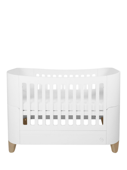 Gaia Baby Serena Complete Sleep Cotbed and Toddler Bed, White/Natural