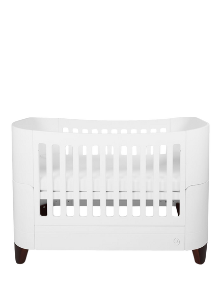 Gaia Baby Serena Complete Sleep Cotbed and Toddler Bed, White/Walnut