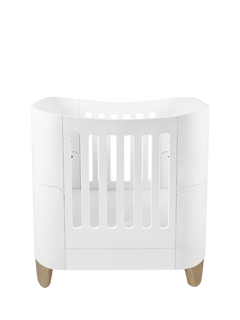Gaia Baby Serena Mini Cot, White/Natural