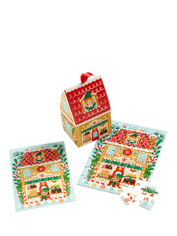 Chronicle Books Santa's Bakery Ornament Puzzle, 48 Pieces, Multi