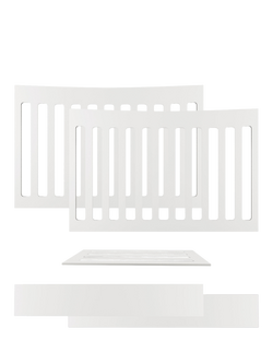 Gaia Baby Serena Mini Cot Extension with Mattress, White