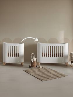 Gaia Baby Serena Mini Cot Extension with Mattress - view 2, White