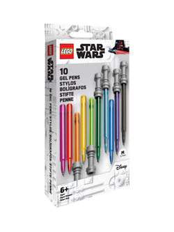LEGO Star Wars Lightsaber Gel Pens, Pack of 10, Multi