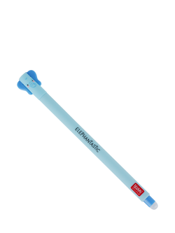 Legami Elephant Erasable Gel Pen, Blue/Multi, Blue Multi Blue