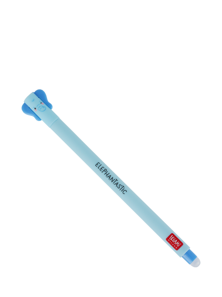 Legami Elephant Erasable Gel Pen, Blue/Multi, Blue Multi Blue