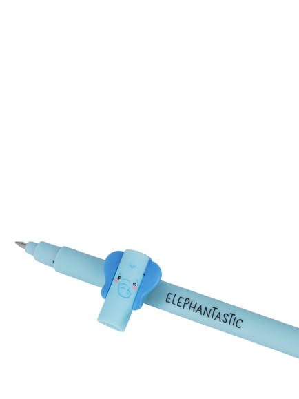 Legami Elephant Erasable Gel Pen, Blue/Multi - view 2, Blue Multi Blue
