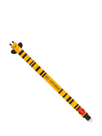 Legami Bee Erasable Gel Pen, Yellow/Multi, Yellow Multi Yellow