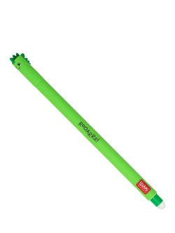 Legami Dinosaur Erasable Gel Pen, Green/Multi, Green Multi Green