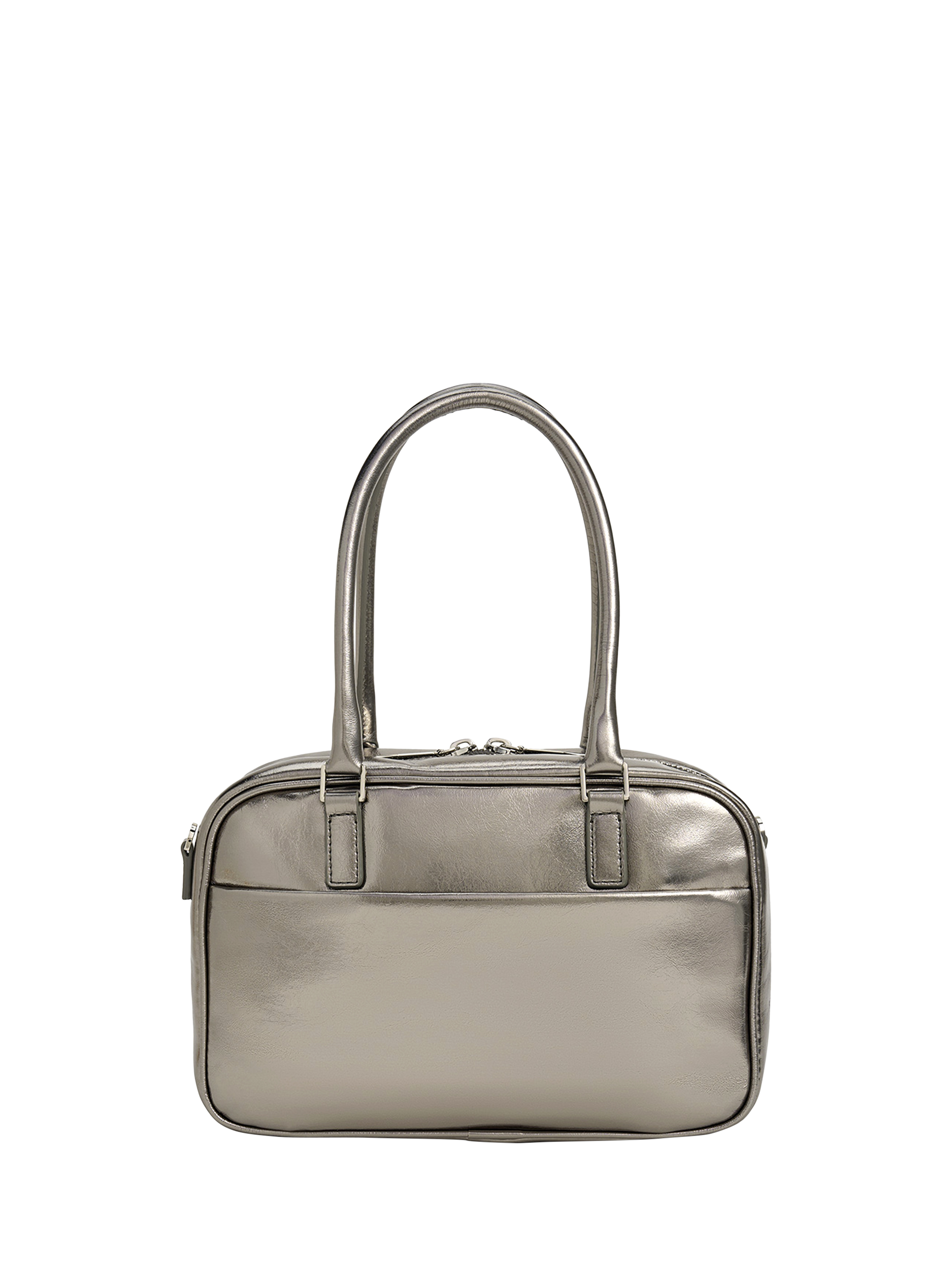 Product image 3 of 5, which shows CHARLES & KEITH Sianna Bowling Bag, Pewter