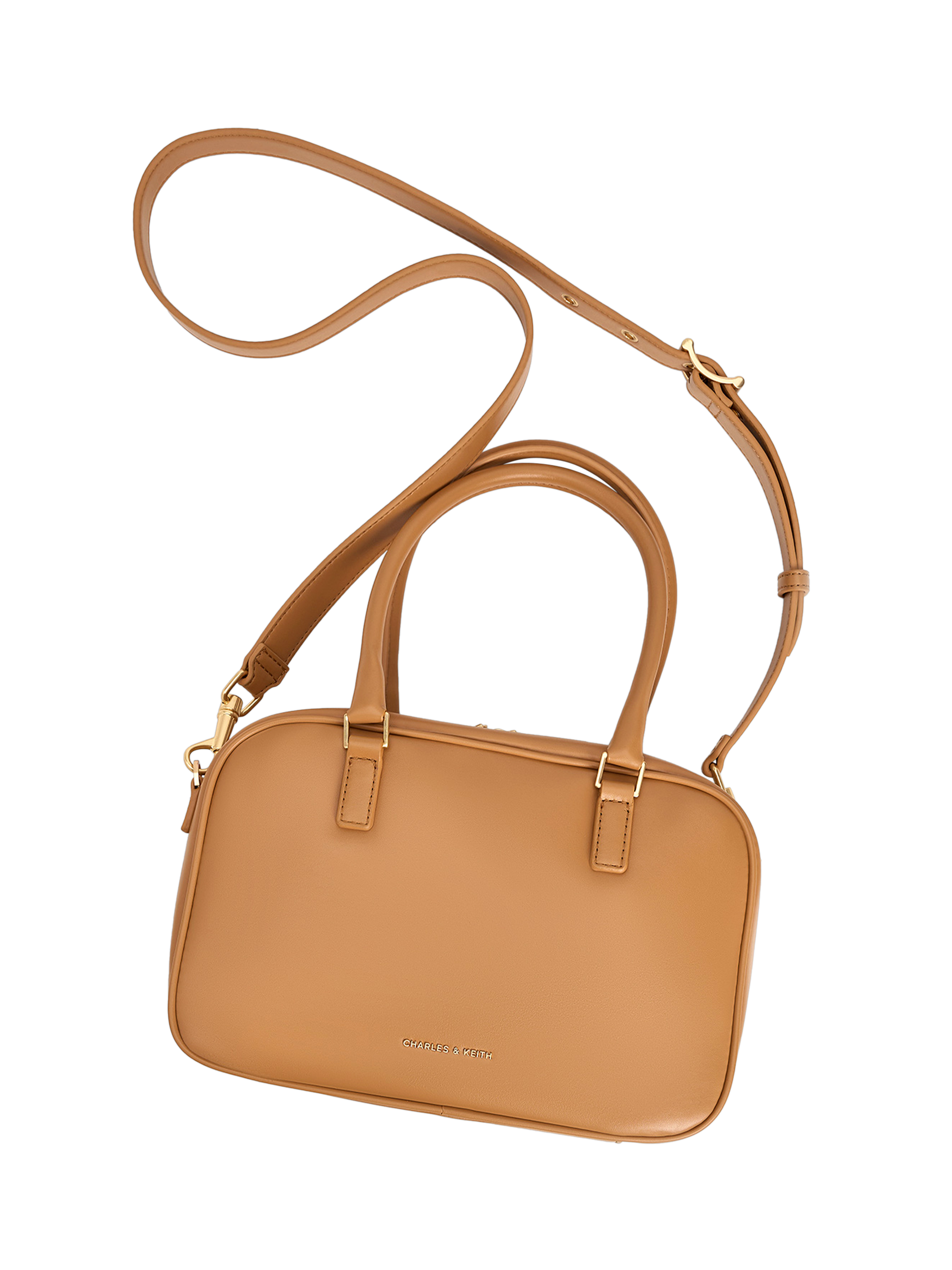 Product image 4 of 5, which shows CHARLES & KEITH Sianna Bowling Bag, Toffee