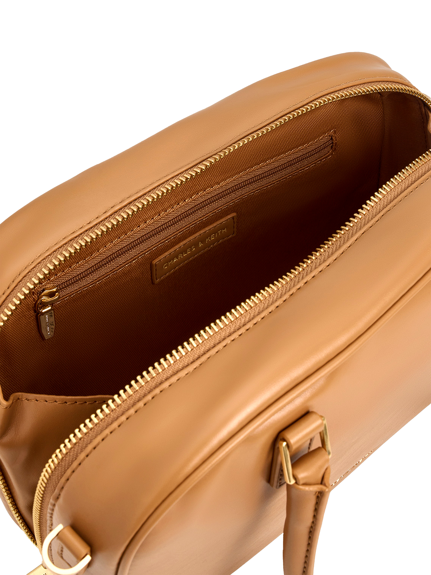 Product image 5 of 5, which shows CHARLES & KEITH Sianna Bowling Bag, Toffee