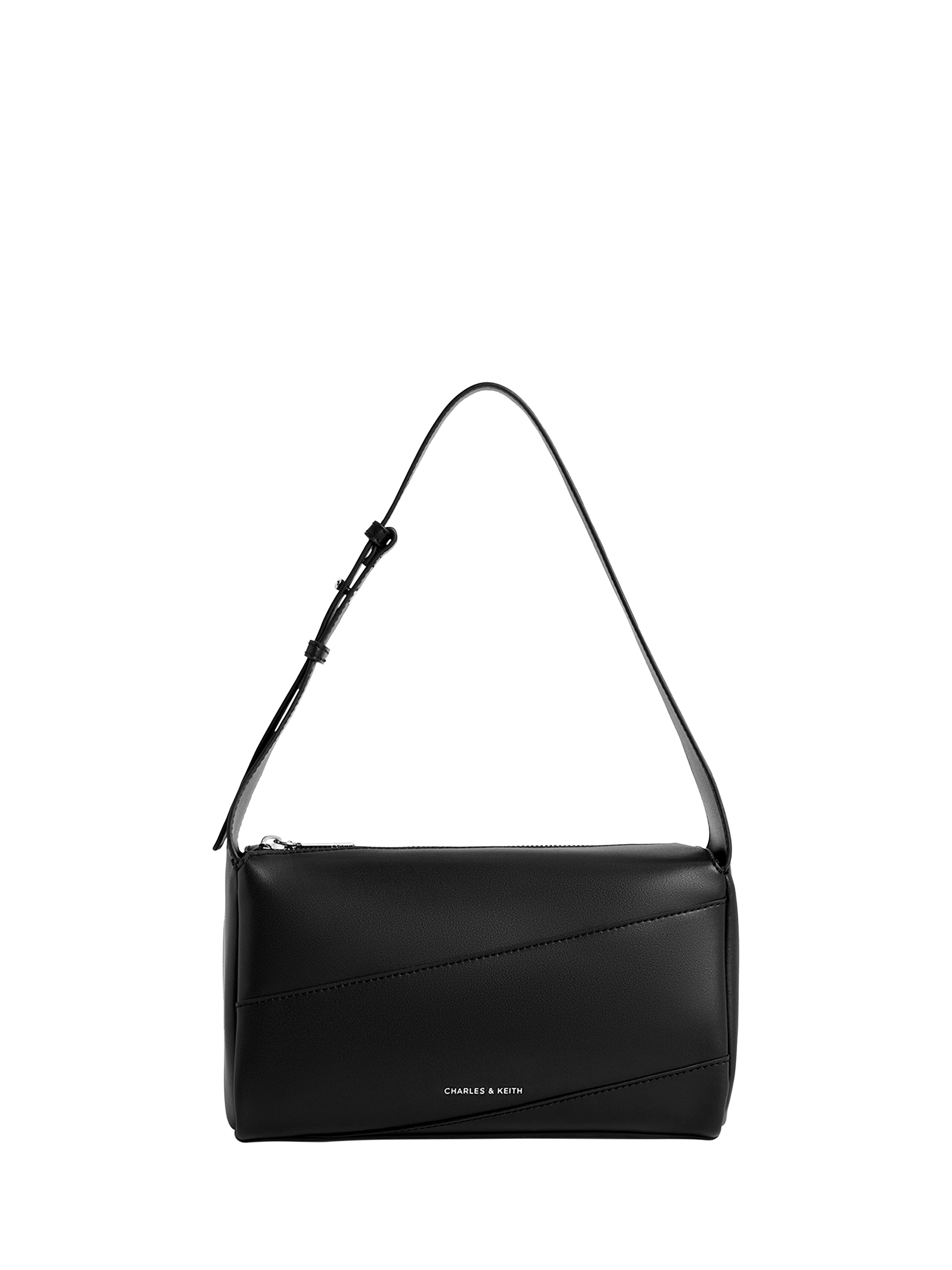 CHARLES KEITH Trin Panelled Shoulder Bag Noir