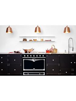 La Cornue CornuFe AlberTine 90cm Electric Range Cooker with Induction Hob - view 2, Brilliant Black