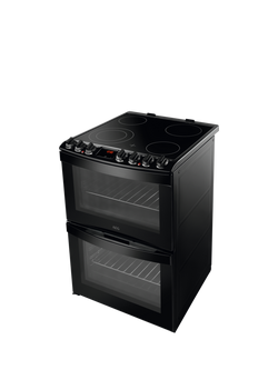 AEG CCB6741ACB Freestanding Ceramic Hob Electric Cooker, Black - view 2, Black