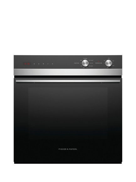 Fisher & Paykel OB60SC7CEX3 Built-In Electric Single Oven, Black, Black