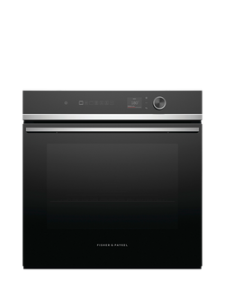 Fisher & Paykel OB60SD11PLX1 Built In Electric Single Oven, Black, Black