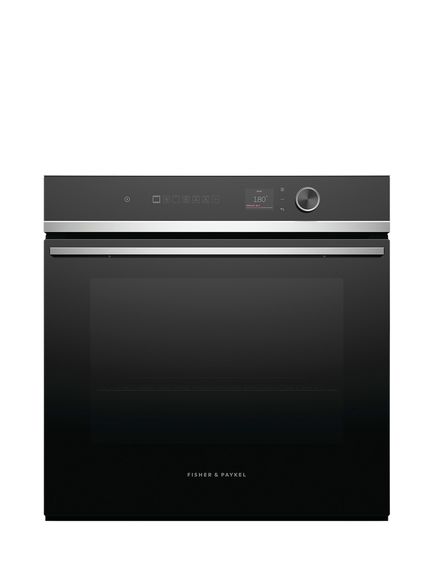 Fisher & Paykel OB60SD11PLX1 Built In Electric Single Oven, Black, Black