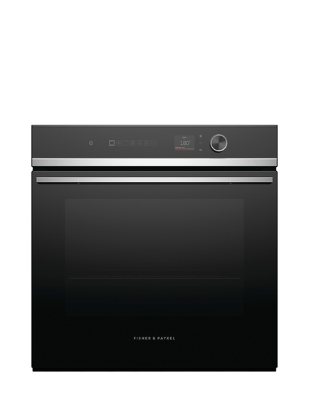 Fisher & Paykel OB60SD16PLX1 Built In Electric Single Oven, Black, Black