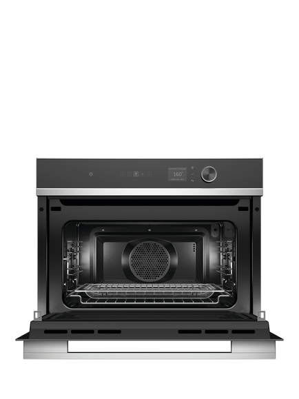 Fisher & Paykel OM60NDLX1 Combi Microwave & Grill, Black - view 2, Black