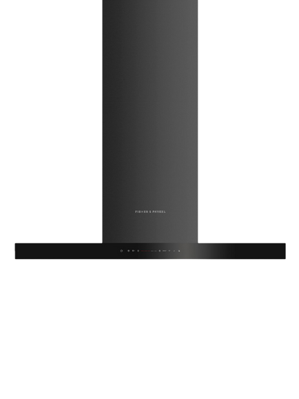 Fisher & Paykel HC90BCBB4 90cm Chimney Cooker Hood, Black, Black