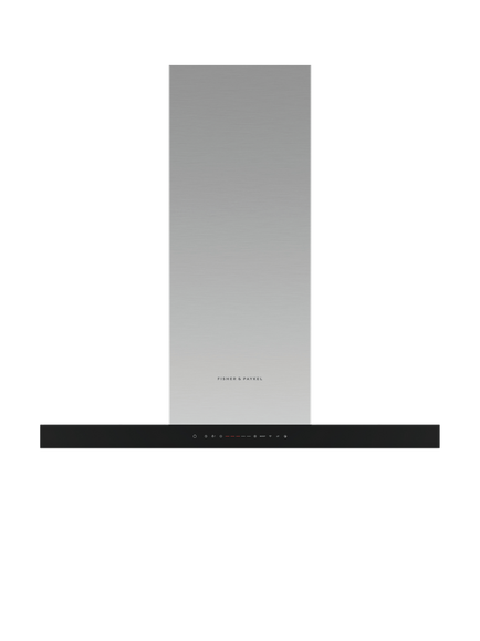 Fisher & Paykel HC90BCXB4 90cm Chimney Cooker Hood, Stainless Steel, Stainless Steel