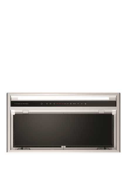Fisher & Paykel HP60IHCB4 60cm Built In Extractor Cooker Hood, Black, Black